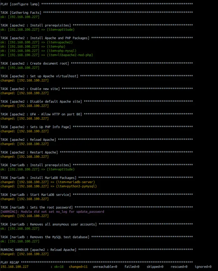 Install LAMP Stack on Ubuntu / Debian with Ansible