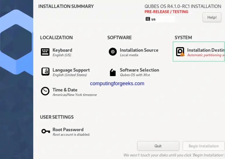 Install Qubes OS Step by Step With Screenshots