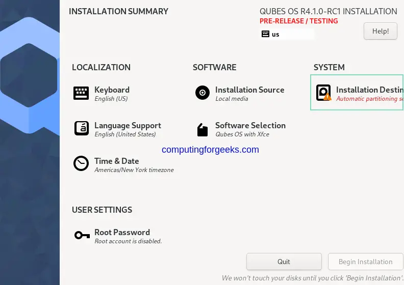 Install Qubes OS - Step by Step With Screenshots 14 How To Install Qubes OS Step by Step With Screenshots 1