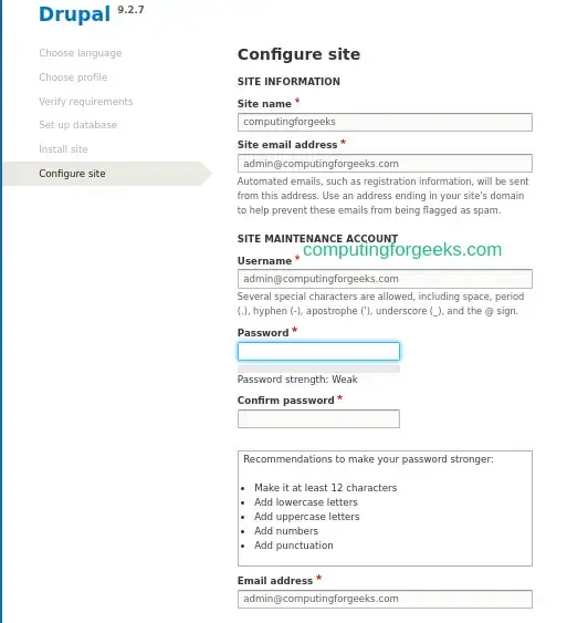 Namestite in konfigurirajte Drupal 9 CMS na Debian 11|10 5 Namestite in konfigurirajte Drupal 9 CMS na Debian 11 Debian 10 4