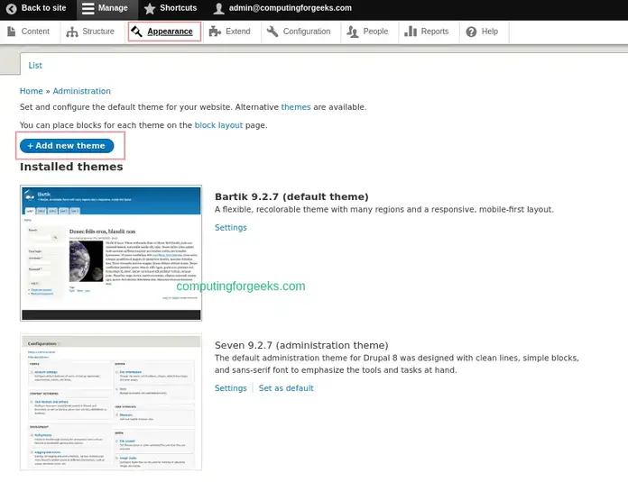 Namestite in konfigurirajte Drupal 9 CMS na Debian 11|10 9 Namestite in konfigurirajte Drupal 9 CMS na Debian 11 Debian 10 8