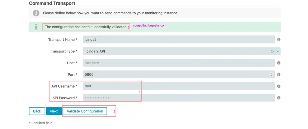 How To Install Icinga Web 2 on CentOS 8 / RHEL 8 9 icinga 2 install configure command transport