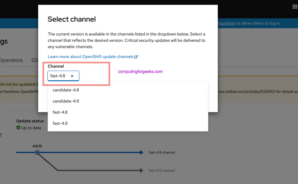 How To Upgrade From OpenShift 4.8 To 4.9 2 upgrade openshift 4.8 to 4.9 02