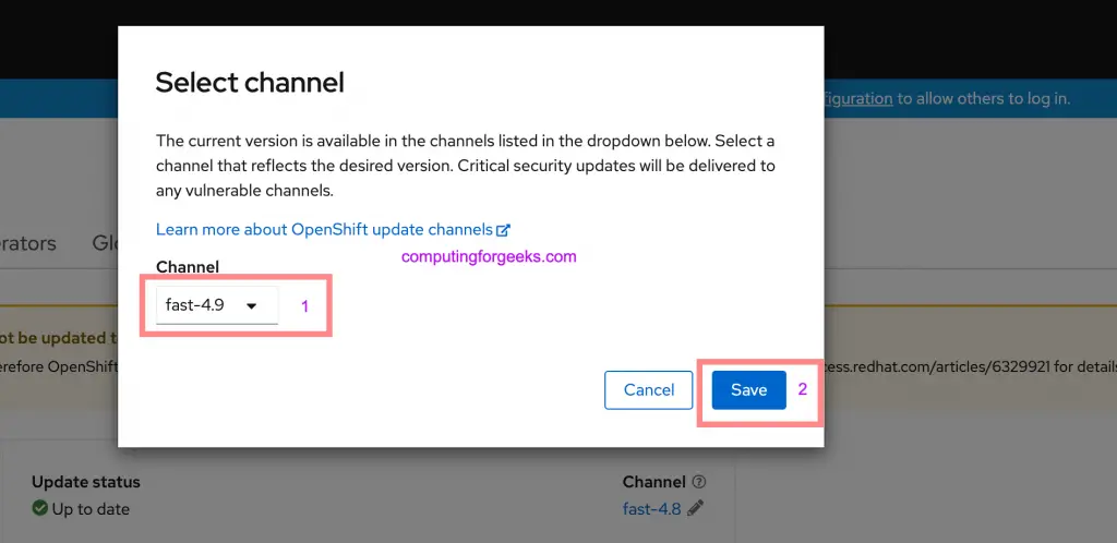 How To Upgrade From OpenShift 4.8 To 4.9 3 upgrade openshift 4.8 to 4.9 03