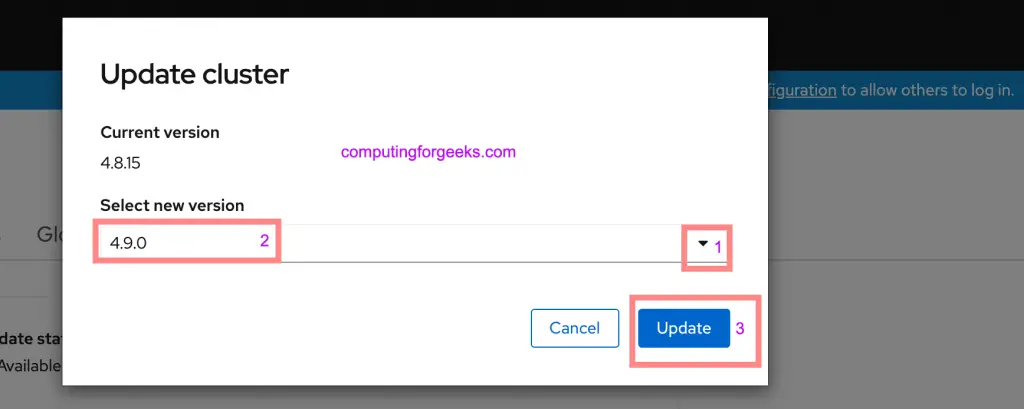 How To Upgrade From OpenShift 4.8 To 4.9 6 upgrade openshift 4.8 to 4.9 06