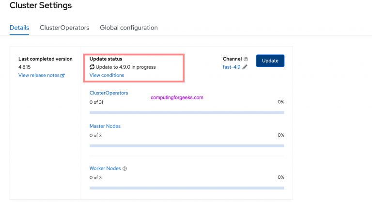 upgrade openshift 4.8 to 4.9 07