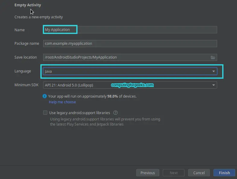 Installing Android Studio on Fedora 42/41/40 12 Install and Use Android Studio on Fedora 35343332 11