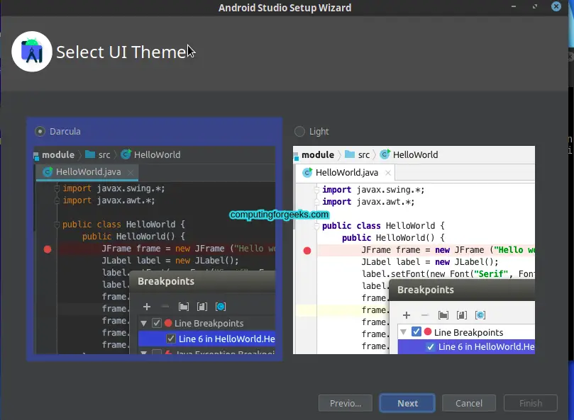 Installing Android Studio on Fedora 42/41/40 6 Install and Use Android Studio on Fedora 35343332 4