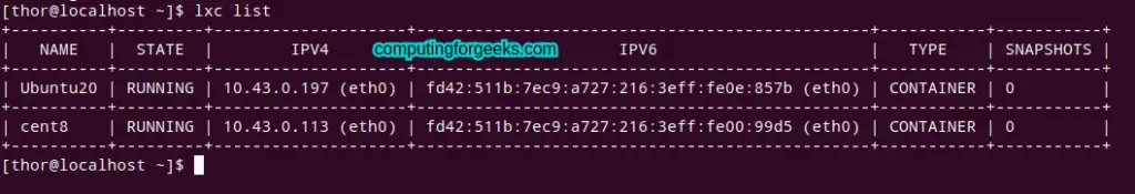 Run Linux Containers with LXCLXD on Rocky Linux 8AlmaLinux 8