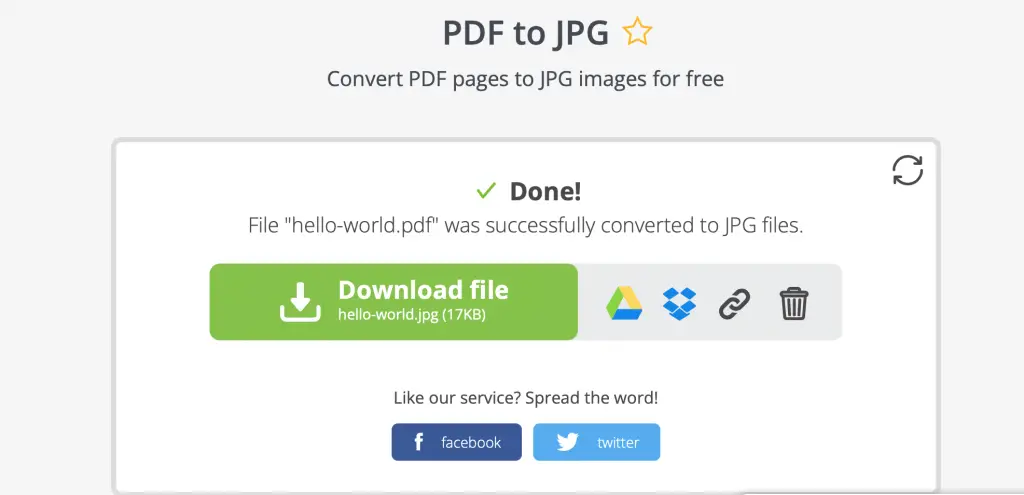 Best PDF to Image Converter on Windows and Mac 7 convert PDF to image Online 04