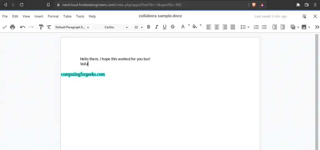 Deploy Collabora Online Office on Ubuntu with Let's Encrypt SSL 5 Deploy Collabora Online Office on Ubuntu 20.0418.04 with Lets Encrypt SSL 4