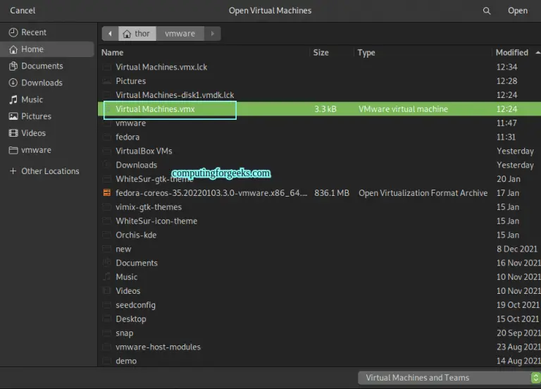 How To Run Fedora CoreOS (FCOS) on VMware Workstation