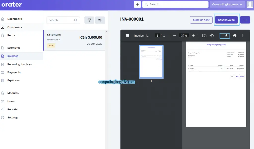 Install Crater Invoicing Solution on Debian 12/11/10 14 Install Crater Invoicing Solution on Debian 11 Debian 10 13