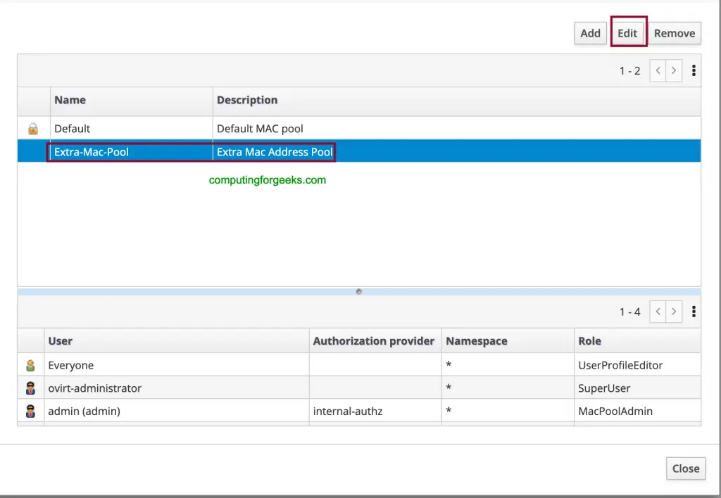 Creating Additional MAC Address Pools in oVirt / RHEV 8 create mac address pool rhev ovit 04 04