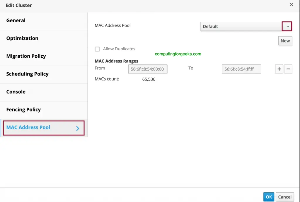 Creating Additional MAC Address Pools in oVirt / RHEV 11 create mac address pool rhev ovit 08