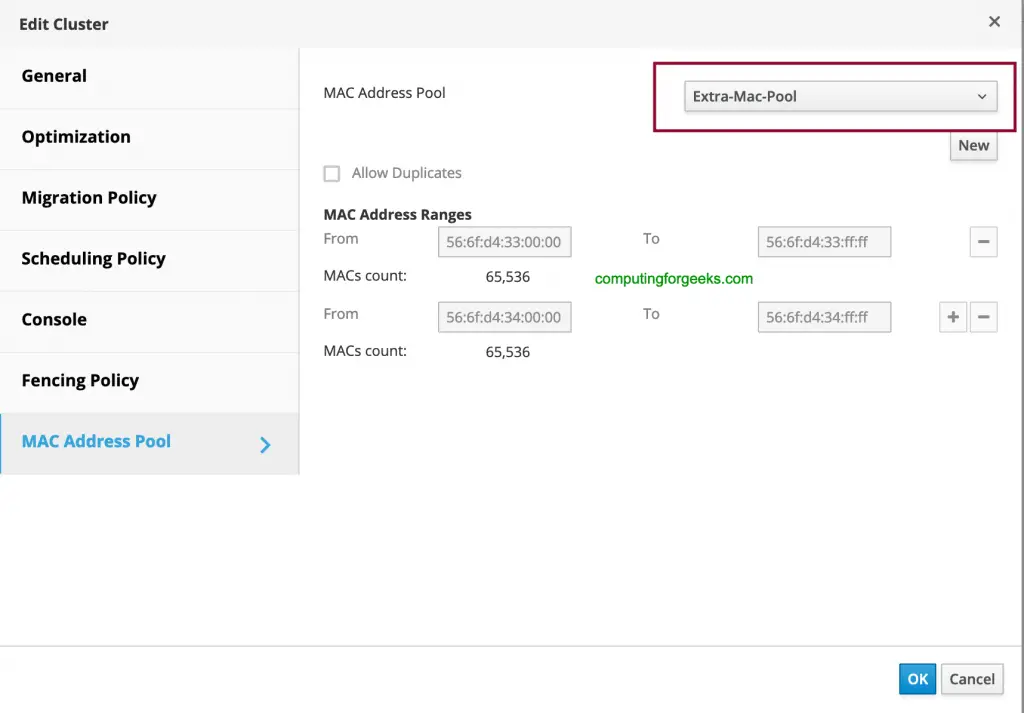 Creating Additional MAC Address Pools in oVirt / RHEV 12 create mac address pool rhev ovit 09