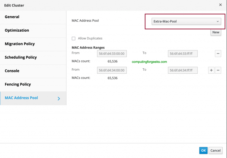 create mac address pool rhev ovit 09
