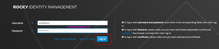 oVirt RHEV User Authentication using FreeIPA LDAP Server 03