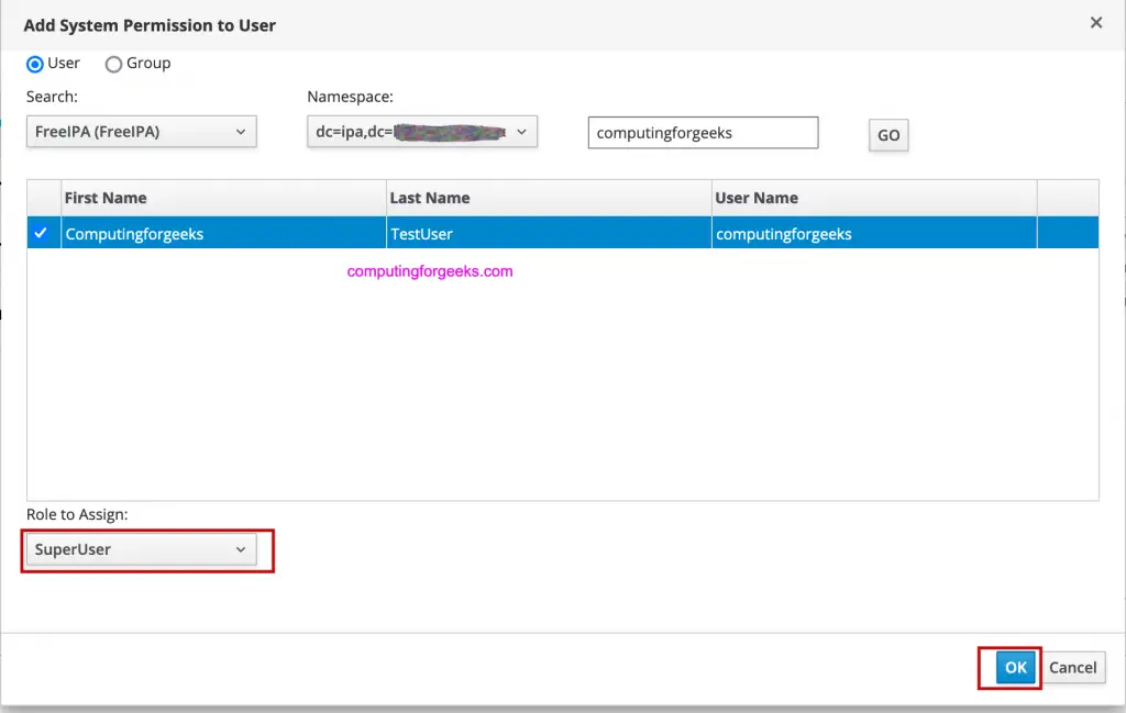Configure oVirt / RHEV User Authentication using FreeIPA LDAP 10 oVirt RHEV User Authentication using FreeIPA LDAP Server 09