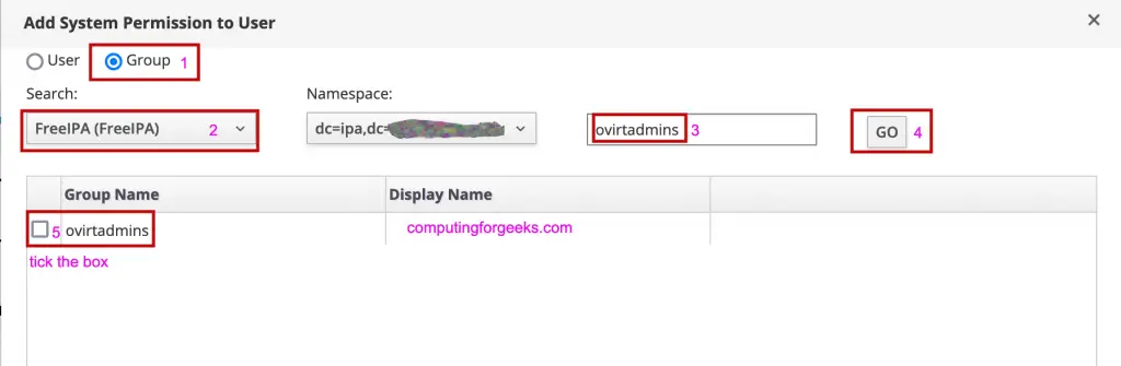 Configure oVirt / RHEV User Authentication using FreeIPA LDAP 15 oVirt RHEV User Authentication using FreeIPA LDAP Server 14