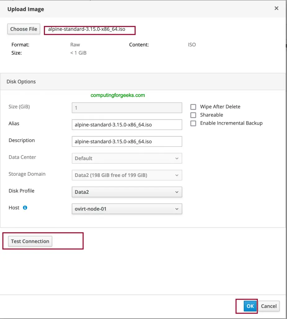 Upload and Use ISO Images on oVirt / RHEV Storage Domain 8 upload os iso file ovirt rhev 07