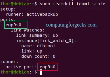 Configure Network NIC Teaming on Debian 12/11/10 6 Configure Network NIC Teaming on Debian 5