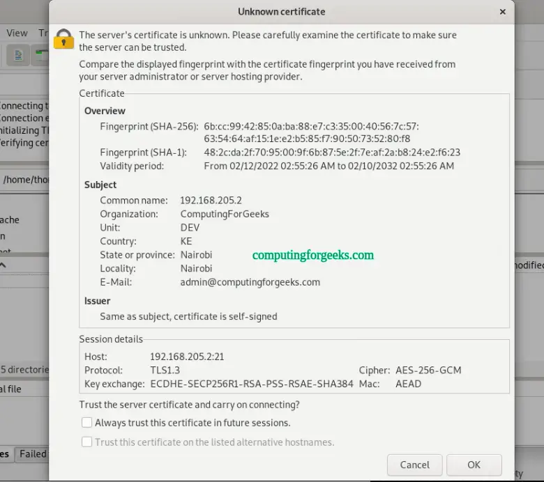 Configure Vsftpd FTP Server on Rocky Linux 8|AlmaLinux 8 5 Configure Vsftpd FTP Server on Rocky Linux AlmaLinux 4
