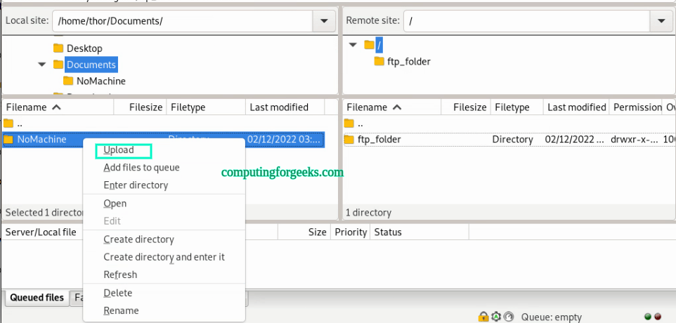 Configure Vsftpd FTP Server on Rocky Linux AlmaLinux 6