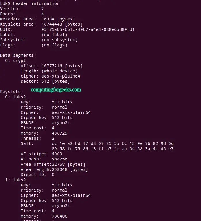 Encrypt Ubuntu or Debian Disk Partition using Cryptsetup 6 Encrypt Ubuntu Debian Disk Partition using Cryptsetup 5
