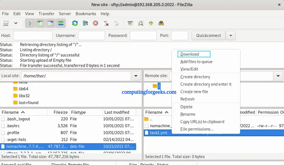 Setup Secure FTP Server(SFTP) with WebDAV using SFTPGo 9 How To Setup Secure FTP ServerSFTP with WebDAV using SFTPGo 7