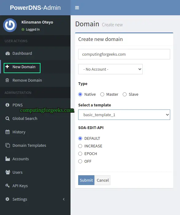 Install PowerDNS and PowerDNS Admin on Debian 12/11/10 9 Install PowerDNS and PowerDNS Admin on Debian 8