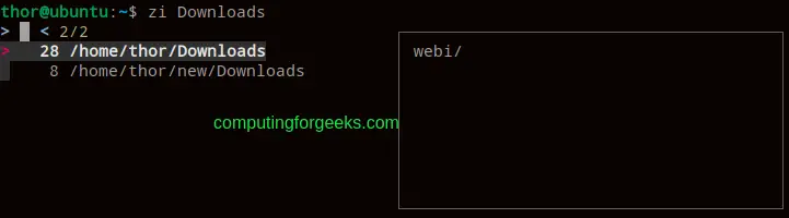 Using zoxide - smarter cd command for Linux/macOS 2 Using zoxide – smarter cd command for Linux macOS 2