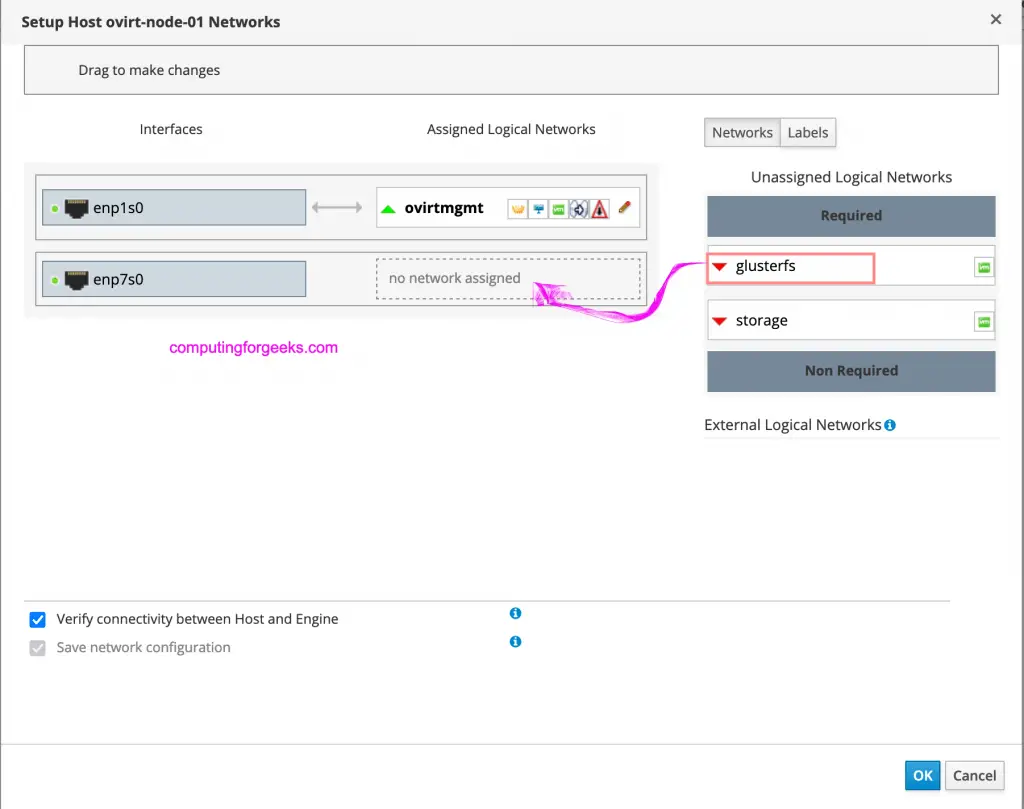 create logical network ovirt rhev 04