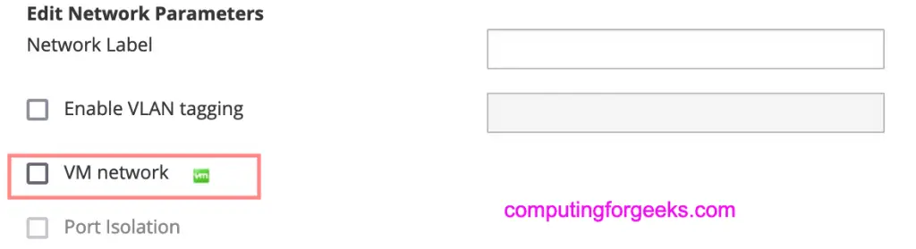 create logical network ovirt rhev disable vm network
