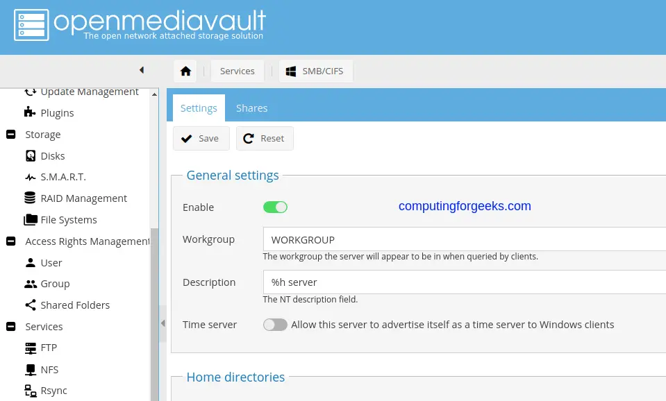 Create Samba / CIFS / NFS Shares on OpenMediaVault 2 Create and Use SambaCIFSNFS Shares on OpenMediaVault 1