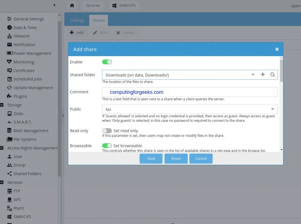 Create Samba / CIFS / NFS Shares on OpenMediaVault 12 Create and Use SambaCIFSNFS Shares on OpenMediaVault 10