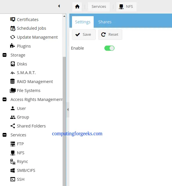 Create Samba / CIFS / NFS Shares on OpenMediaVault 3 Create and Use SambaCIFSNFS Shares on OpenMediaVault 30