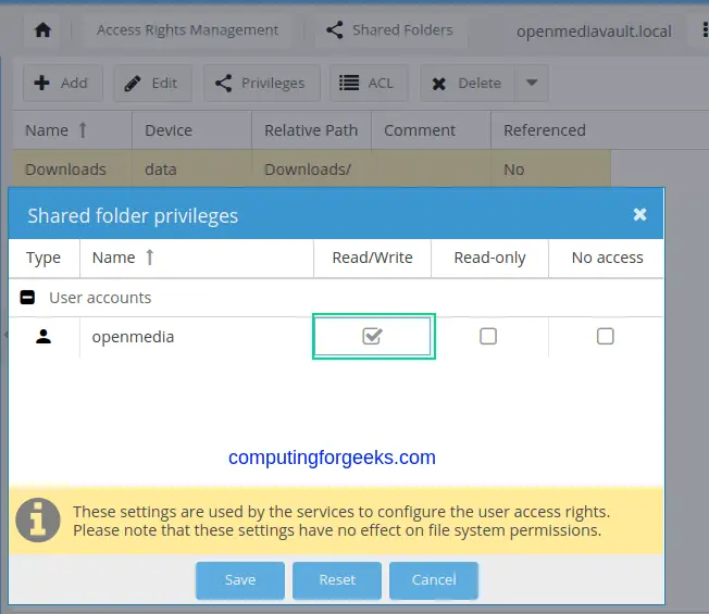 Create Samba / CIFS / NFS Shares on OpenMediaVault 11 Create and Use SambaCIFSNFS Shares on OpenMediaVault 9