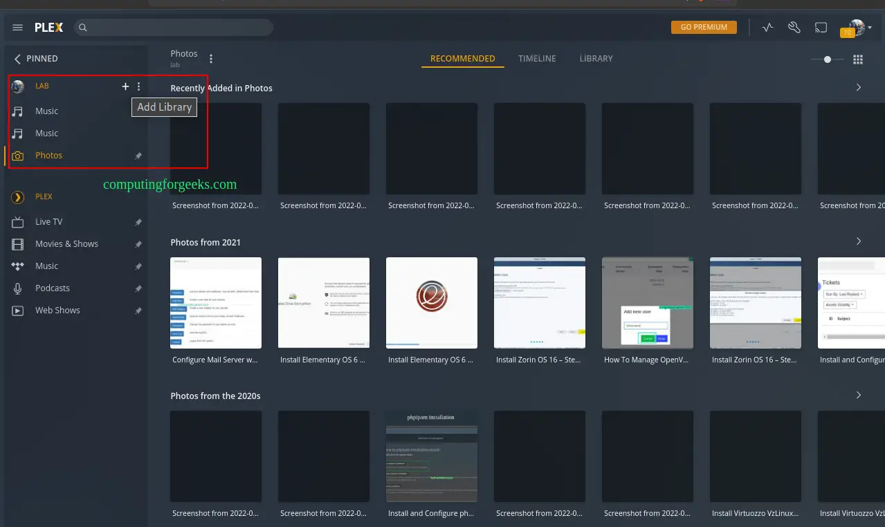 Best Way To Run Plex Server How To Run Plex Media Server in Docker Containers | ComputingForGeeks