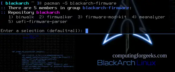 Install BlackArch Linux on VirtualBox or VMWare using OVA 18 Install BlackArch Linux on VirtualBoxVMWare Workstation using OVA image 17