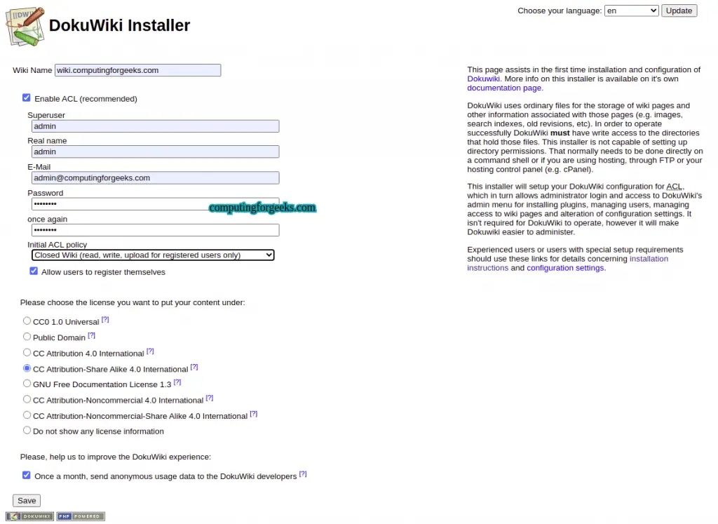Install DokuWiki on Rocky Linux 8/AlmaLinux 8 With Let's Encrypt SSL 1 Install DokuWiki on Rocky Linux AlmaLinux With Lets Encrypt SSL
