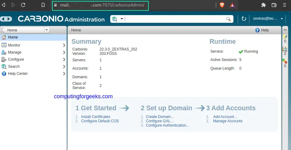 Install Zimbra Zextras Carbonio CE on Ubuntu 20.04 6 Install Zextras Carbonio CE e mail and collaboration suite on Ubuntu 5