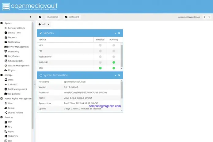 Install and Configure OpenMediaVault NAS Storage Server 24 Install and Configure OpenMediaVault NAS Storage Server 23