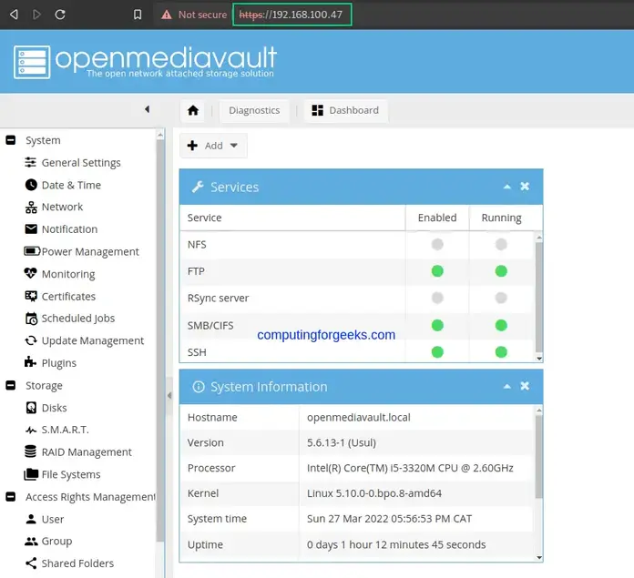 Install and Configure OpenMediaVault NAS Storage Server 45 Install and Configure OpenMediaVault NAS Storage Server 44