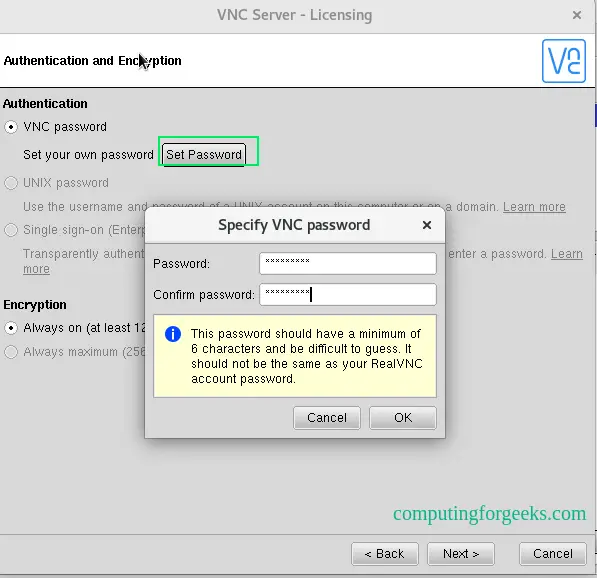 Setup RealVNC Server and Client on Rocky Linux 8|AlmaLinux 8 6 Setup RealVNC Server and Client on Rocky LinuxAlmaLinux 5