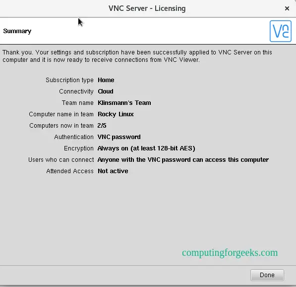 Setup RealVNC Server and Client on Rocky Linux 8|AlmaLinux 8 9 Setup RealVNC Server and Client on Rocky LinuxAlmaLinux 8