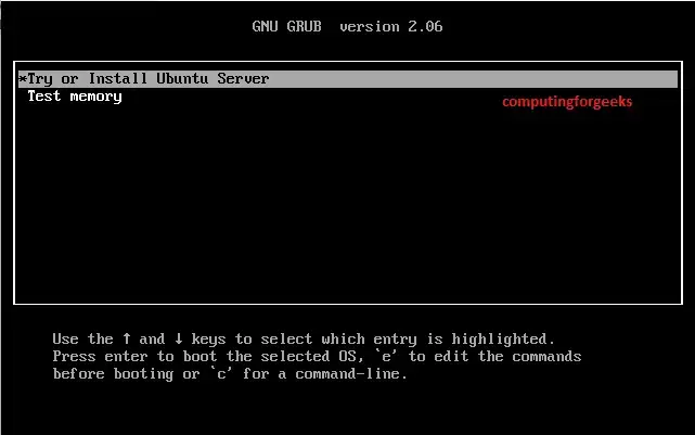 Install Ubuntu Server 22.04 (Jammy Jellyfish) Step by Step 1 1 Try or install Ubuntu