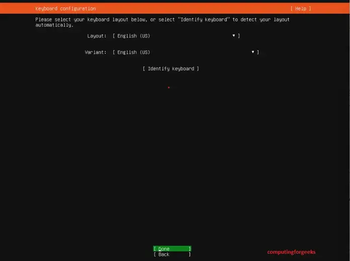Install Ubuntu Server 22.04 (Jammy Jellyfish) Step by Step 3 2 choose keyboard ubuntu server 22.04