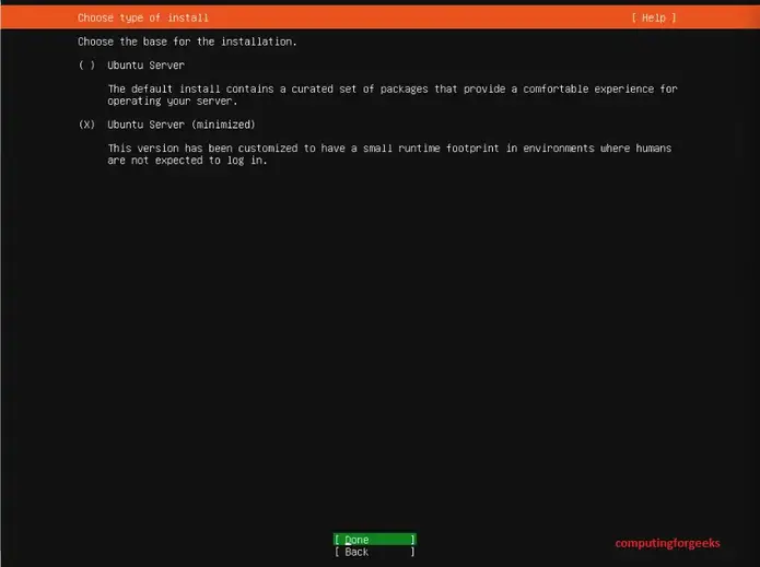 Install Ubuntu Server 22.04 (Jammy Jellyfish) Step by Step 4 3 type of install ubuntu server 22.04