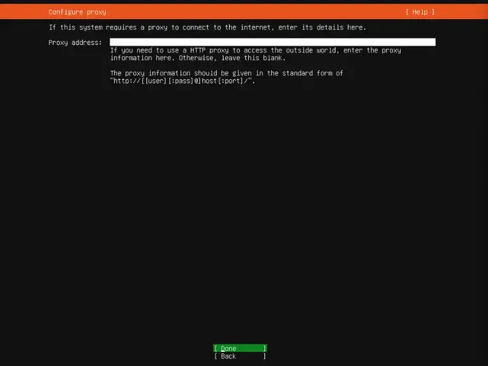 Install Ubuntu Server 22.04 (Jammy Jellyfish) Step by Step 6 4 proxy configuration ubuntu server 22.04